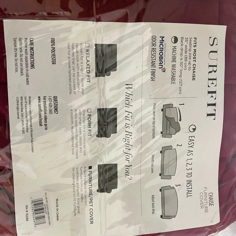 Surefit pet chaise furniture cover
